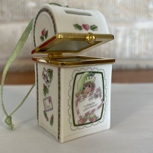 Precious Moments, Christmas ornament,1990, “Sending Christmas Wishes Early”